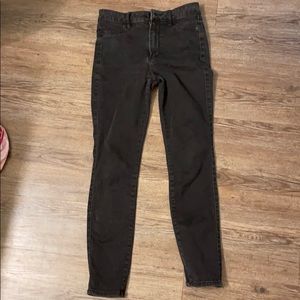Black high waisted jeans